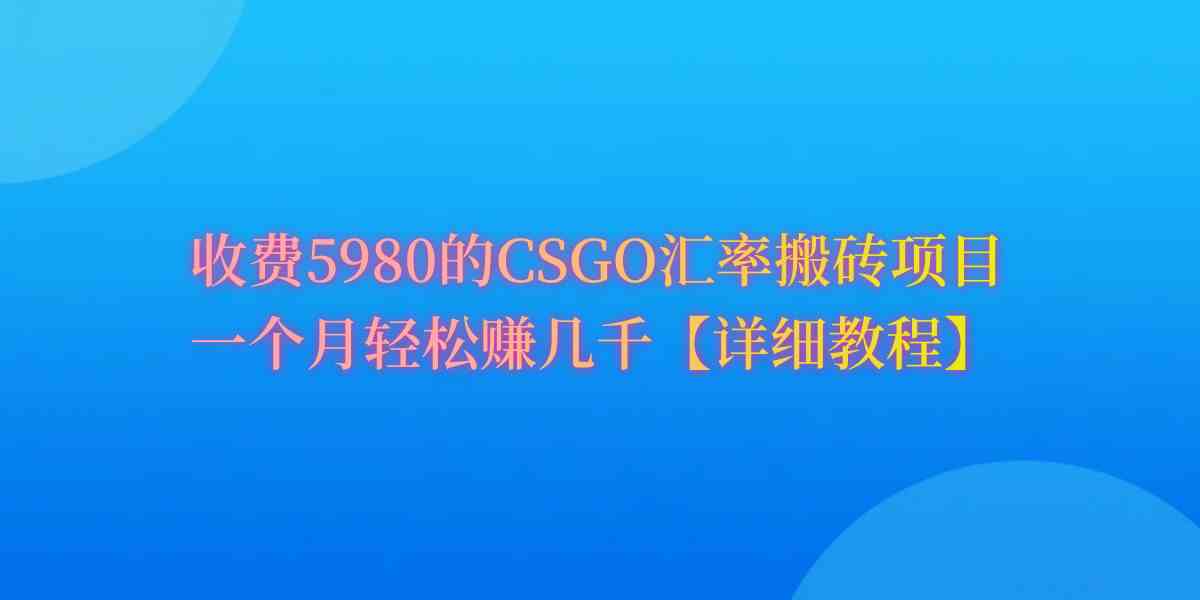 （9776期）CSGO装备搬砖，月综合收益率高达60%，你也可以！-泡泡网创