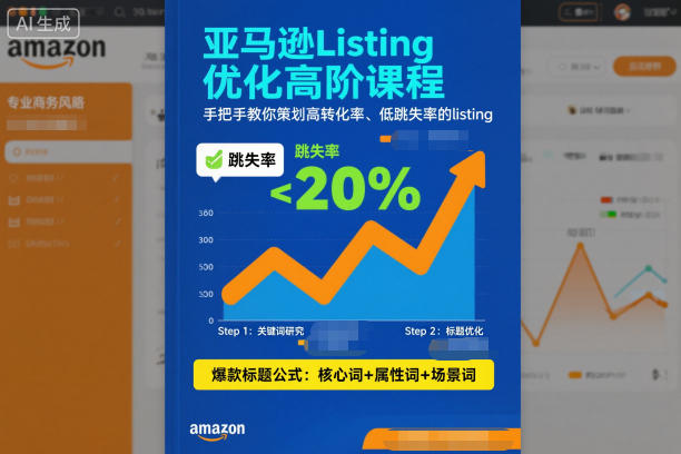 亚马逊Listing优化高阶课程，手把手教你策划高转化率、低跳失率的listing-泡泡网创