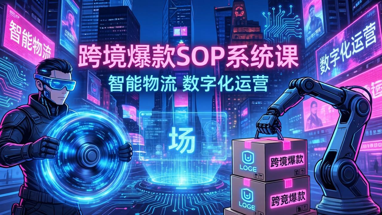 跨境爆款SOP系统课，“内容飞轮+精准投放+AI自动化”为核心，拆解“人×货×场”黄金公式-泡泡网创