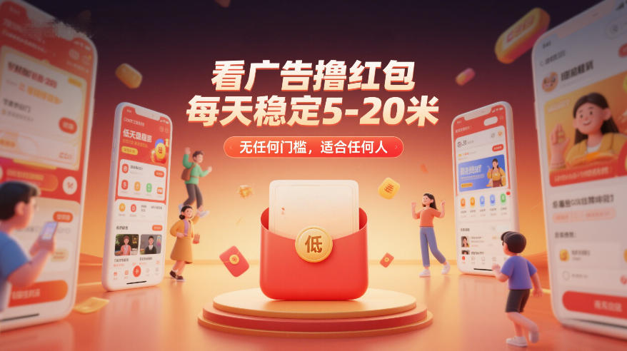看广告撸红包，每天稳定5-20米，无任何门槛，适合任何人-泡泡网创
