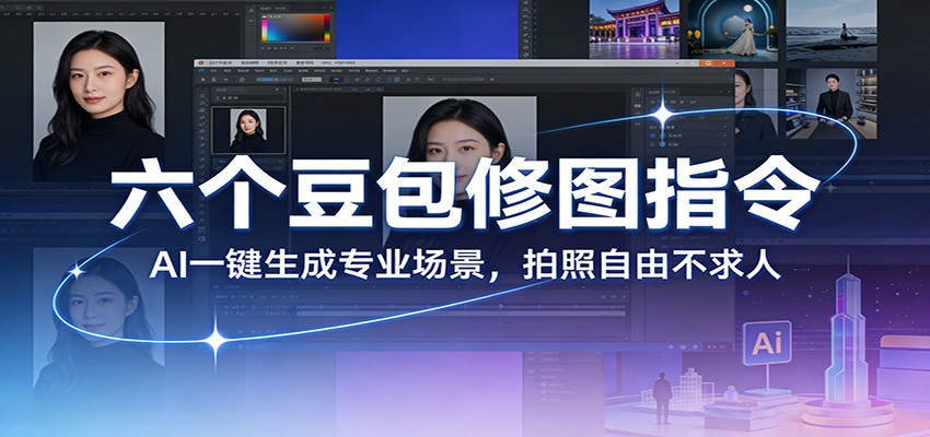 六个豆包修图指令：AI 一键生成专业场景，拍照自由不求人-泡泡网创