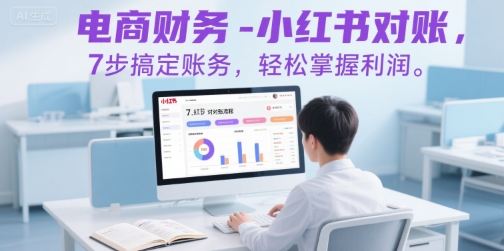 电商财务-小红书对账，7步搞定账务，轻松掌握利润-泡泡网创