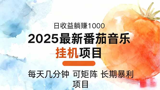 2025年最新番茄音乐人挂机项目，每天几分钟，月入1000＋，可矩阵，一台...-泡泡网创