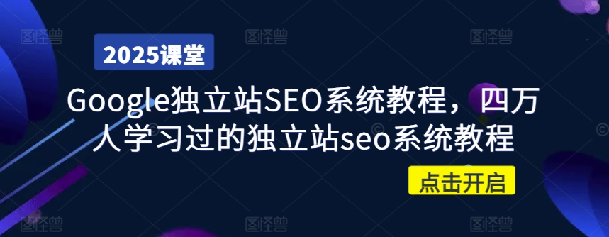 Google独立站SEO系统教程，四万人学习过的独立站seo系统教程-泡泡网创