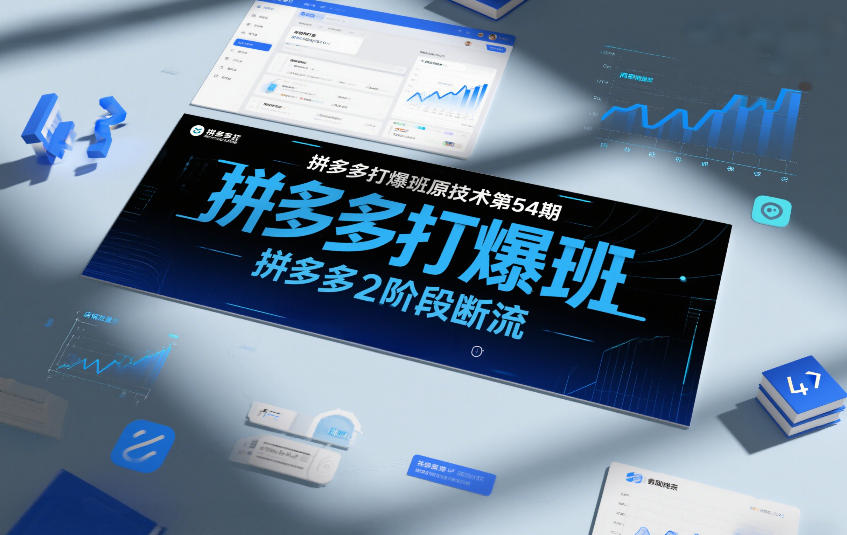 拼多多打爆班原创技术第54期，拼多多2阶段断流-泡泡网创