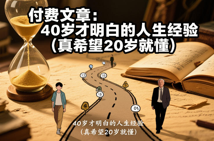 付费文章：40岁才明白的人生经验(真希望20岁就懂)-泡泡网创