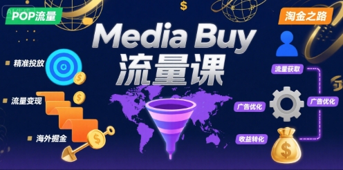 Media Buy之POP流量课，带你开启海外Media Buy淘金之路-泡泡网创