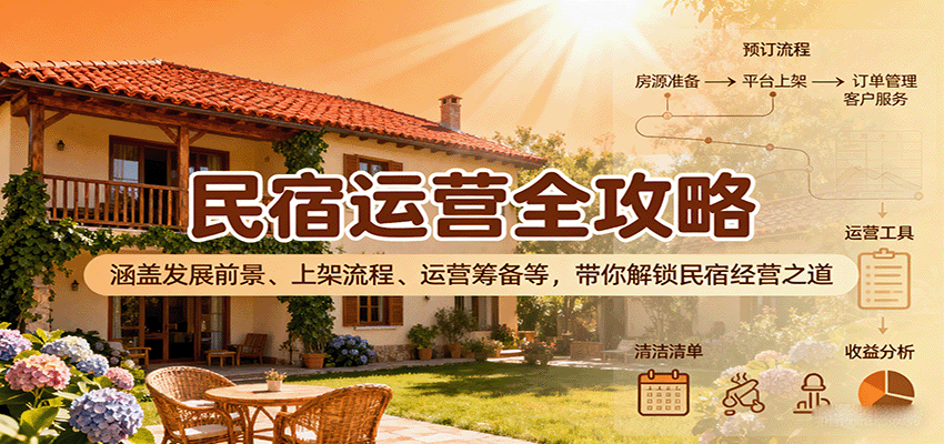 民宿运营全攻略：涵盖发展前景、上架流程、运营筹备等，带你解锁民宿经营之道-泡泡网创