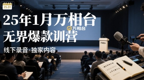 25年1月万相台无界爆款特训营线下录音-泡泡网创
