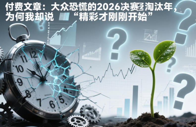 付费文章：大众恐慌的2026决赛淘汰年，为何我却说“精彩才刚刚开始”？-泡泡网创