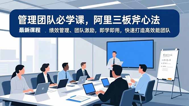 管理团队必学课，阿里三板斧心法、绩效管理、团队激励，即学即用，快速打造高效能团队-泡泡网创