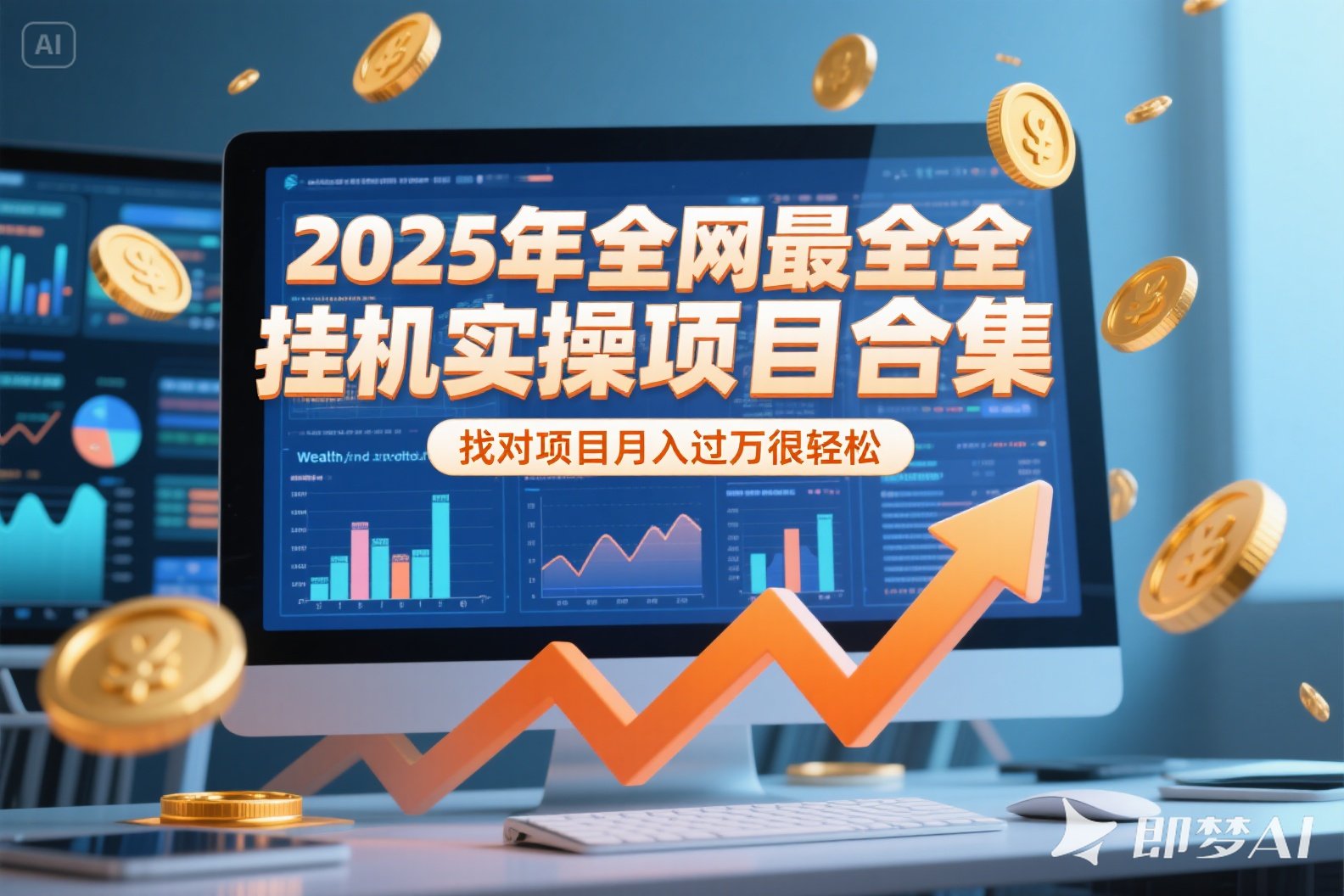2025年挂机实操项目实操演练，挂机类型，AI直播类型，轻资产创业类型...-泡泡网创