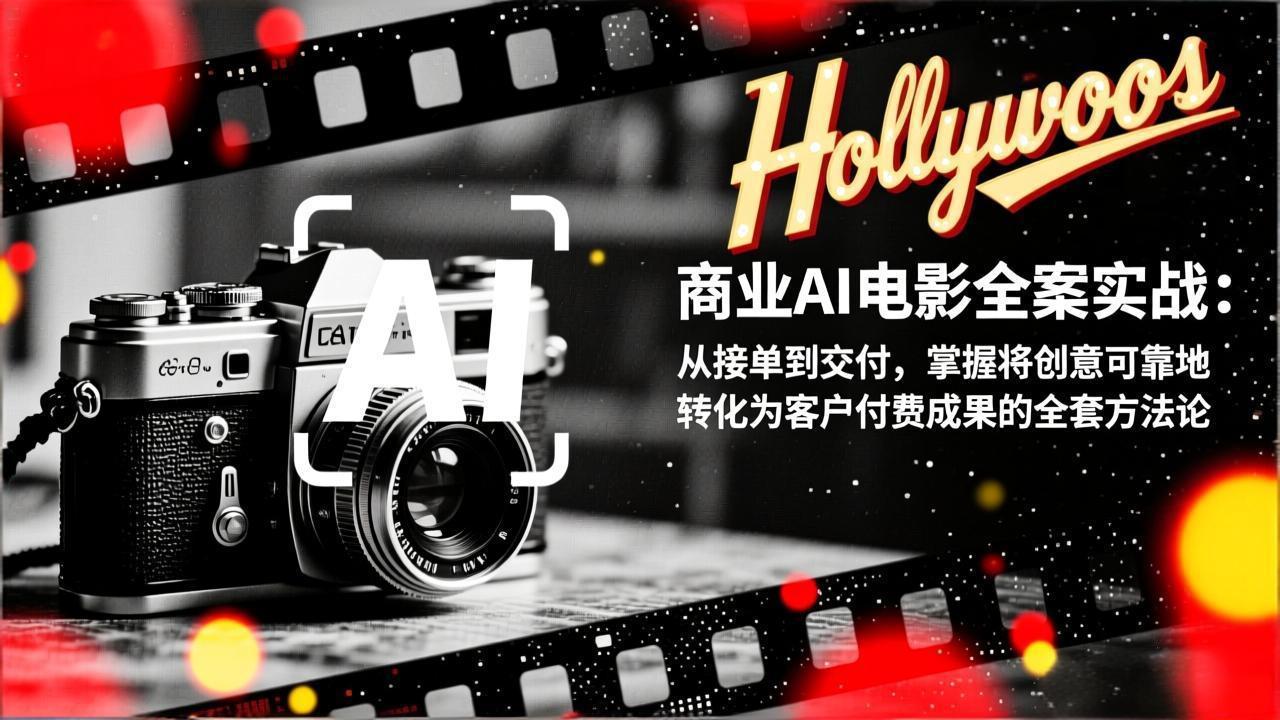 商业AI电影全案实战：从接单到交付，掌握将创意可靠地转化为客户付费成果的全套方法论-泡泡网创
