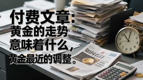 付费文章：黄金的走势意味着什么，如何看待黄金最近的调整-泡泡网创
