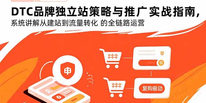DTC品牌独立站策略与推广实战指南，系统讲解从建站到流量转化的全链路运营-泡泡网创
