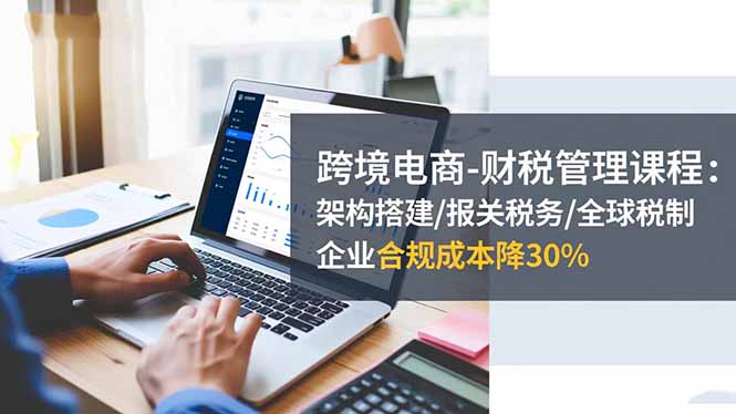 跨境电商-财税管理课程：架构搭建/报关税务/全球税制，企业合规成本降30%-泡泡网创