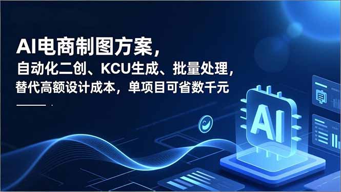 AI电商制图方案，自动化二创、SKU生成、批量处理，替代高额设计成本，单项目可省数千元-泡泡网创