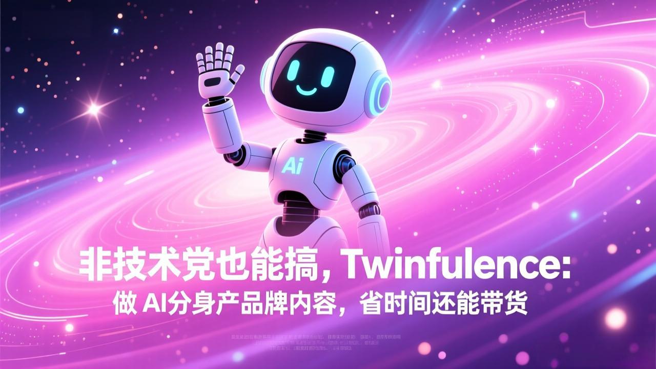 非技术党也能搞!Twinfluence:做 AI 分身产品牌内容,省时间还能带货-泡泡网创