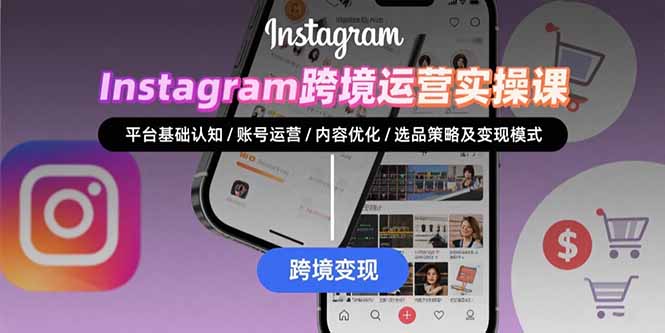 Instagram跨境运营实战：平台认知/账号运营/内容优化/选品策略及变现模式-泡泡网创