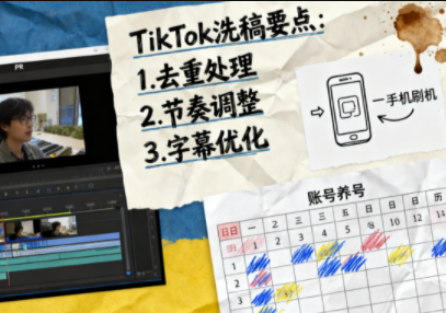 TikTok洗稿剪辑全流程课-泡泡网创