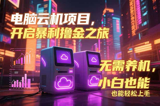 电脑云机项目 暴力撸金玩法，不需要养机 配置没有要求 单机100个窗口一...-泡泡网创