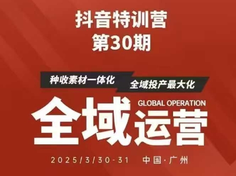 抖音特训营第30期线下培训资料，没有录音视频，正版整理的脑图资料及学员总结核心点-泡泡网创