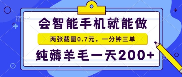 2025年零撸手机项目，二十秒一单，纯薅羊毛，一天200+做就有【揭秘】-泡泡网创