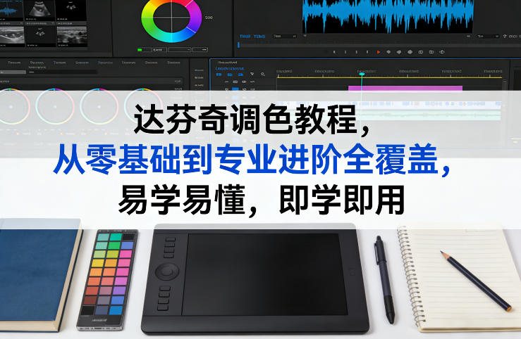 达芬奇调色教程，从零基础到专业进阶全覆盖，易学易懂，即学即用-泡泡网创