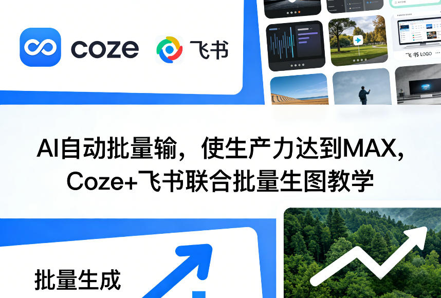AI自动批量输，使生产力达到MAX，Coze+飞书联合批量生图教学-泡泡网创