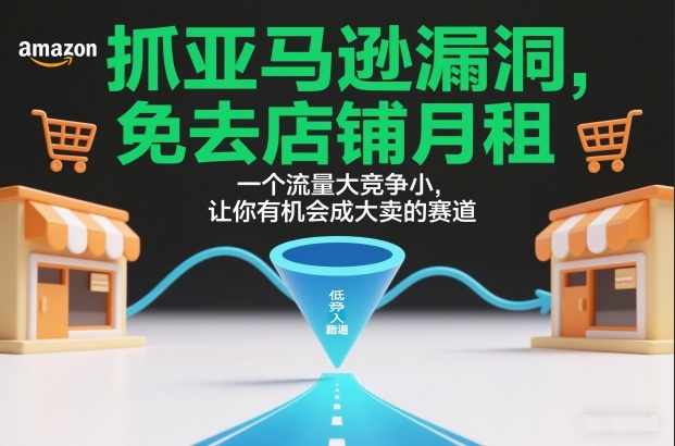 抓亚马逊漏洞，免去店铺月租，一个流量大竞争小，让你有机会成大卖的赛道-泡泡网创