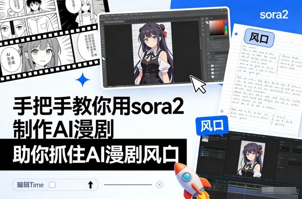手把手教你用sora2制作AI漫剧，助你抓住AI漫剧风口-泡泡网创