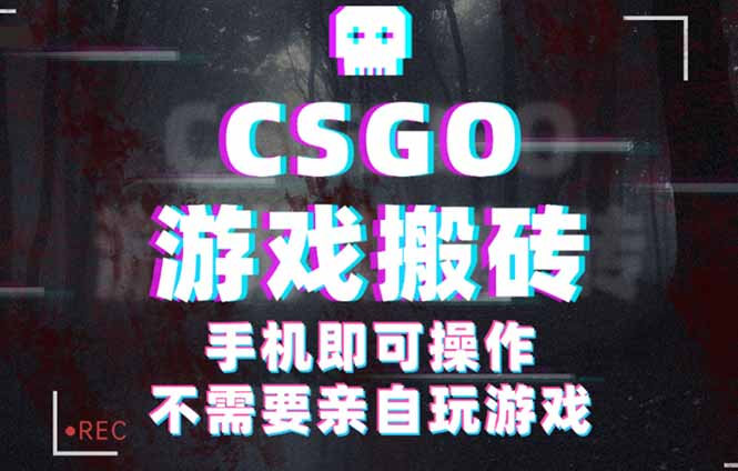 CSGO游戏挂机捡漏，单日扫货500+，年底小高峰上车可吃肉，手机即可操作…-泡泡网创
