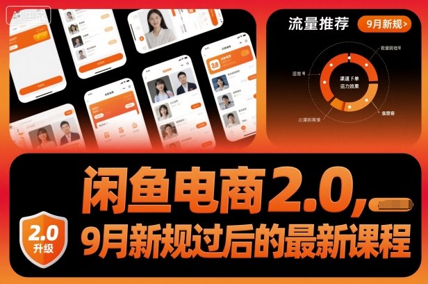 闲鱼电商2.0，9月新规过后的最新课程-泡泡网创