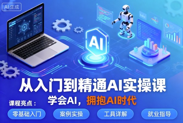 从入门到精通AI实操课，学会AI，拥抱AI时代-泡泡网创