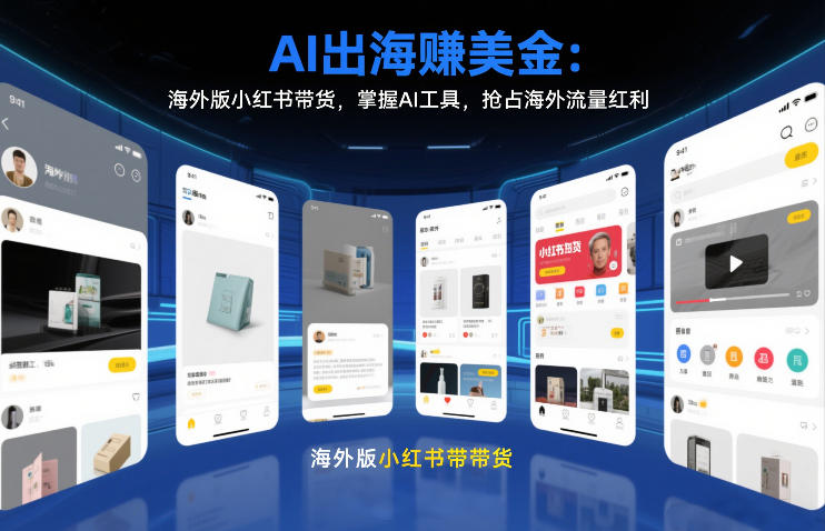 AI出海賺美金：海外版小红书带货，掌握AI工具，抢占海外流量红利(更新2026)-泡泡网创