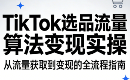 TikTok选品流量算法变现实操-泡泡网创