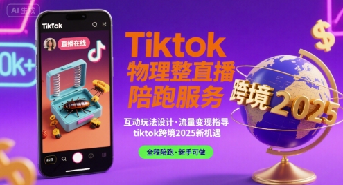 Tiktok物理整蛊直播陪跑服务-tiktok跨境2025-泡泡网创