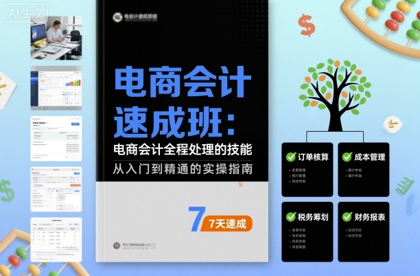 电商会计速成班，电商会计全程处理的技能-泡泡网创