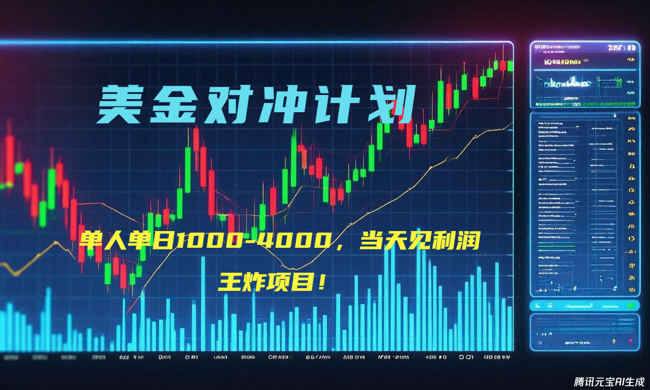 2025年最暴力项目“美金先登计划”最新最强对冲战法，每日实际收益1K-4K-泡泡网创