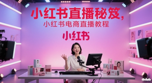 小红书直播秘笈，小红书电商直播教程-泡泡网创