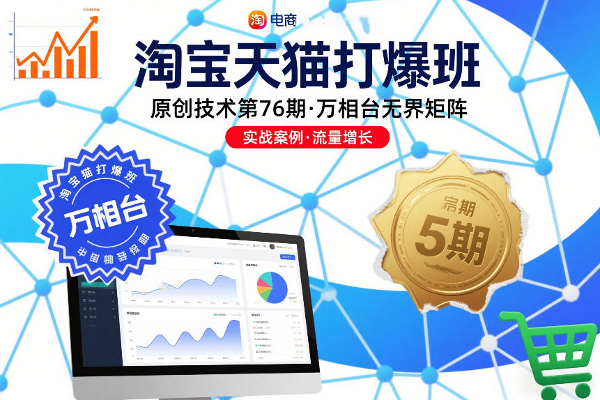淘宝天猫打爆班原创技术第76期，万相台无界矩阵-泡泡网创