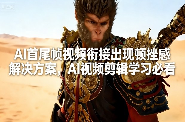 AI首尾帧视频衔接出现顿挫感解决方案，AI视频剪辑学习必看-泡泡网创