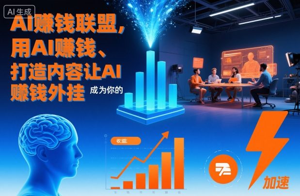 AI賺钱联盟，用AI賺钱、打造内容让AI成为你的賺钱外挂-泡泡网创