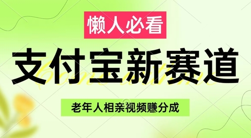 支付宝新赛道，利用老年人相亲视频，挣分成收益，轻松月入过W，操作简单-泡泡网创