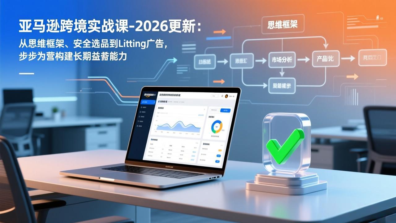 亚马逊跨境实战课-2026更新：从思维框架、安全选品到Listing广告，步步为营构建长期盈利能力-泡泡网创
