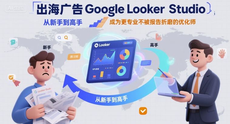 出海广告Google Looker Studio从新手到高手，成为更专业不被报告折磨的优化师-泡泡网创