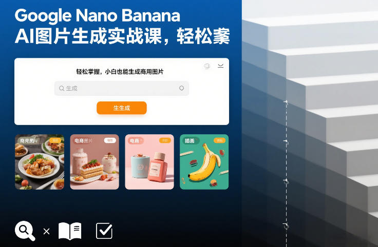 Google Nano Banana AI图片生成实战课，轻松掌握，小白也能生成商用图片-泡泡网创