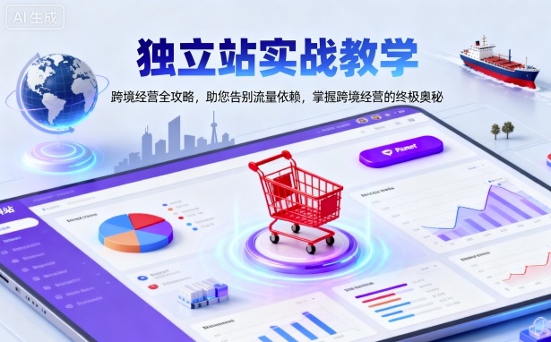 独立站实战教学，跨境经营全攻略，助您告别流量依赖，掌握跨境经营的终极奥-泡泡网创