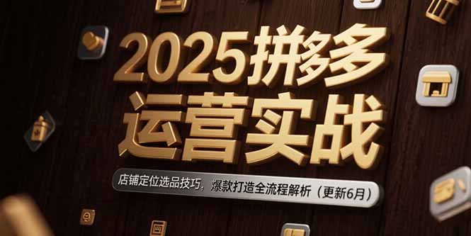 2025拼多多运营实战：店铺定位选品技巧，爆款打造全流程解析(更新6月-泡泡网创