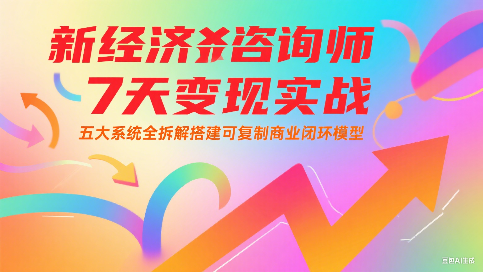 新经济咨询师 7 天变现实战：五大系统全拆解搭建可复制商业闭环模型-泡泡网创